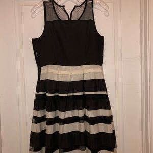Black & cream boutique dress